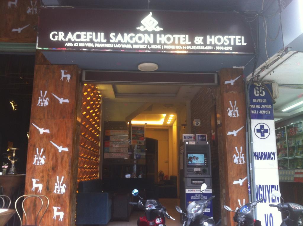 הו צ'י מין סיטי Graceful Hostel מראה חיצוני תמונה